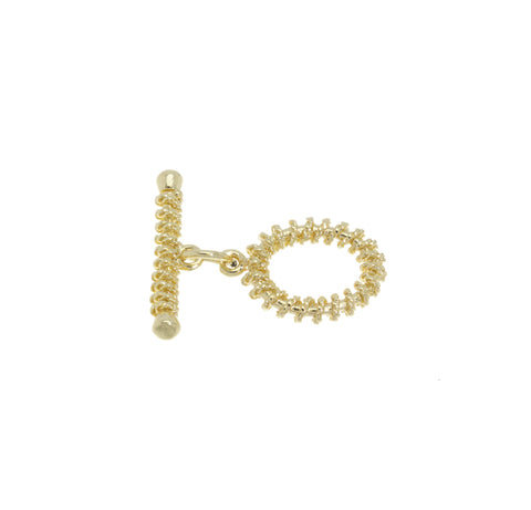 Oval Toggle Clasp,Gold Toggle Clasp With Wire Wrap Design,Oval Shape Spiral Design Toggle Clasp,CLG124