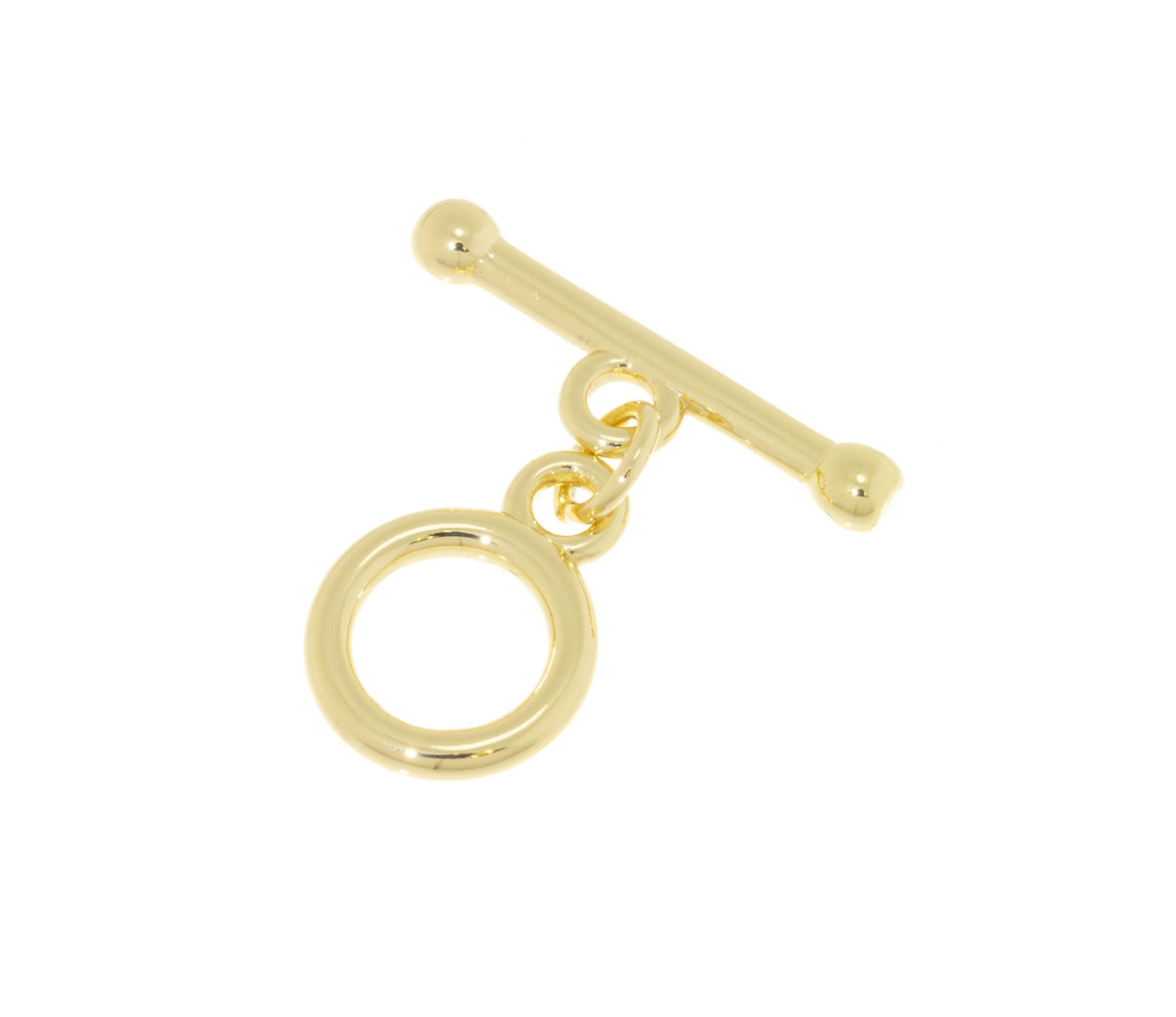 Circle Round Toggle Clasp,Two Piece Gold Toggle Clasp,Gold Toggle Clasp,Gold Circle Clasp,CLG122