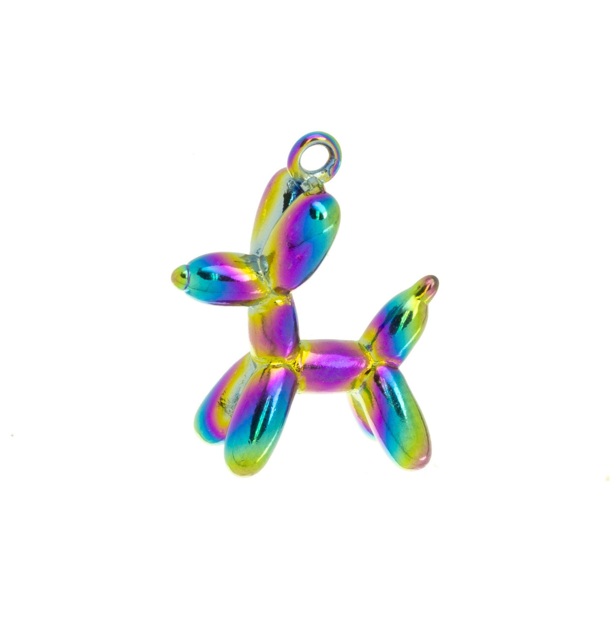 Birthday Balloon Dog Charm,Rainbow Balloon Dog,Balloon Dog Birthday Party Favors,Birthday Balloon Charm,CPG667