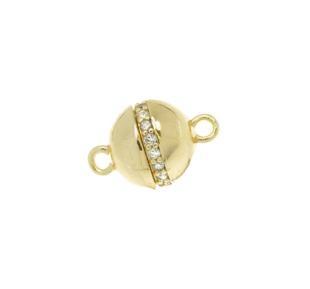 Gold Magnetic Clasp,Pave Magnetic Gold Clasp,CZ Magnetic Clasp For Inline Use For Bracelet And Necklace,CLG132