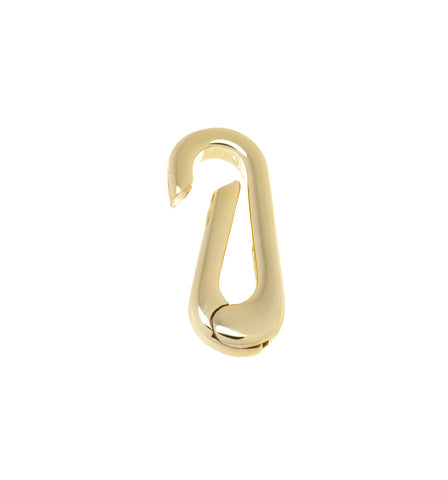 Gold Spring Push In Oval Clasp,Push Gate Elongated Oval Clasp For Bracelet And Necklace Making,Shiny Smooth Finish Long Clasp,CLG226