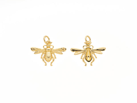 Gold Queen Bee Charm, Queen bee Pendant, Growth and Discipline, Queen bee Charms, Bee Pendant, Dainty minimalist jewelry, CPG586