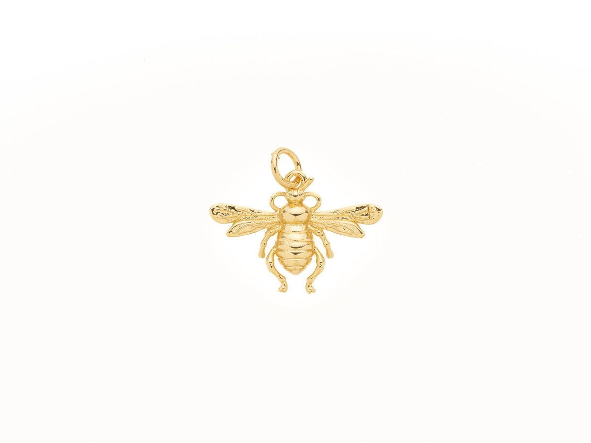 Gold Queen Bee Charm, Queen bee Pendant, Growth and Discipline, Queen bee Charms, Bee Pendant, Dainty minimalist jewelry, CPG586