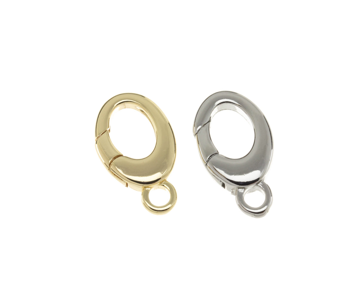 Gold Or Silver Spring Gate Lobster Clasp, High Polished,Easy To Use,CLG316-CLS316