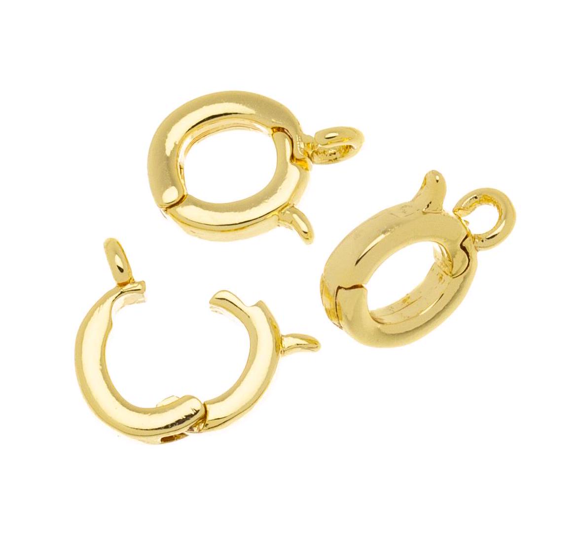 Gold  Removable Clicker Enhancer Ring Clasp,Chain Shortener Ring,Removable  Enhancer Clasp,Removable Charm Ring Bail ,CLG306