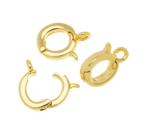 Gold  Removable Clicker Enhancer Ring Clasp,Chain Shortener Ring,Removable  Enhancer Clasp,Removable Charm Ring Bail ,CLG306