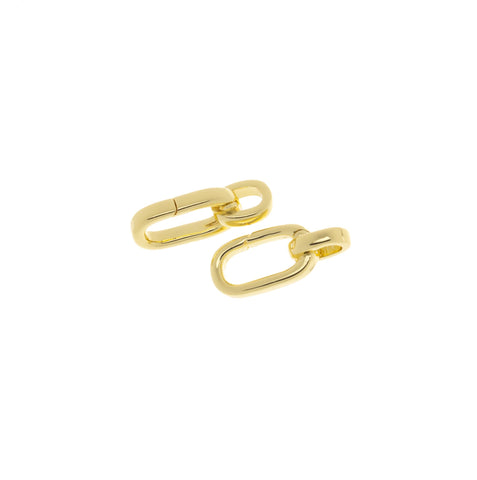 Gold Or Silver Oval Elongated Push Gate Clasp,Long Spring Gate Gold Clasp,Paper Clip Chain Clasp,CLG141-CLS141