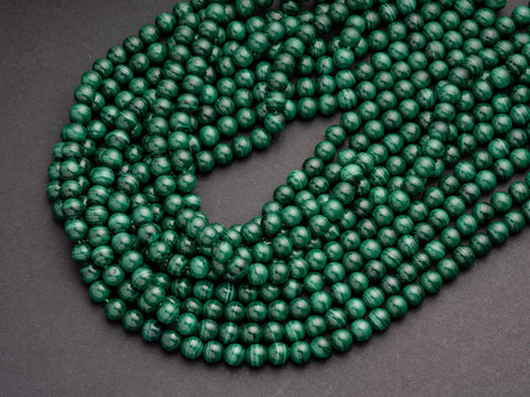 Natural 6mm, 8mm Natural Malachite Round Beads, 6,8mm gemstone beads, full strands, stone of hope and healing, 6R09, 8R12