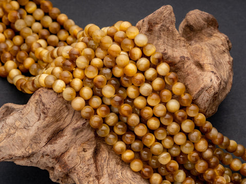 Natural Golden Tiger eye Round Beads, 6mm, 8mm, 10mm, full strand, Protection, Courage and Strength 6R014, 8R19, 10R12
