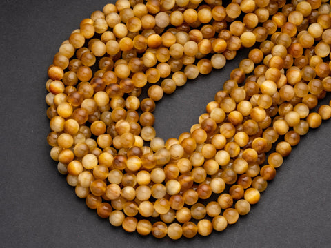 Natural Golden Tiger eye Round Beads, 6mm, 8mm, 10mm, full strand, Protection, Courage and Strength 6R014, 8R19, 10R12