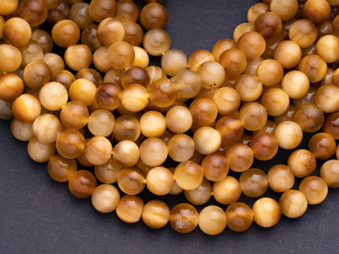 Natural Golden Tiger eye Round Beads, 6mm, 8mm, 10mm, full strand, Protection, Courage and Strength 6R014, 8R19, 10R12
