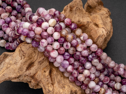 Rare Natural Purple mica Beads, Gorgeous Natural Purple Color, AAA Quality Full Strand, 6mm, 8mm, 10mm round, 6R010, 8R013, 10R08