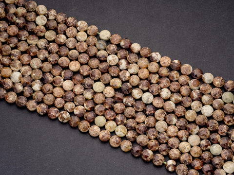 Natural Green Garnet Faceted Disc Beads, 8mm disc, Natural Green Garnet beads, Green Garnet Stone, Full Strand, DS016