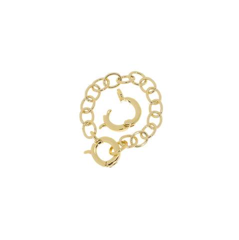 Gold  Removable Clicker Enhancer Ring Clasp,Chain Shortener Ring,Removable  Enhancer Clasp,Removable Charm Ring Bail ,CLG306