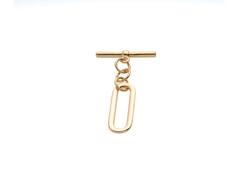 Gold Oval Toggle Clasp,Large Toggle Clasp,Two Piece Toggle Clasp For Jewelry,CLG021