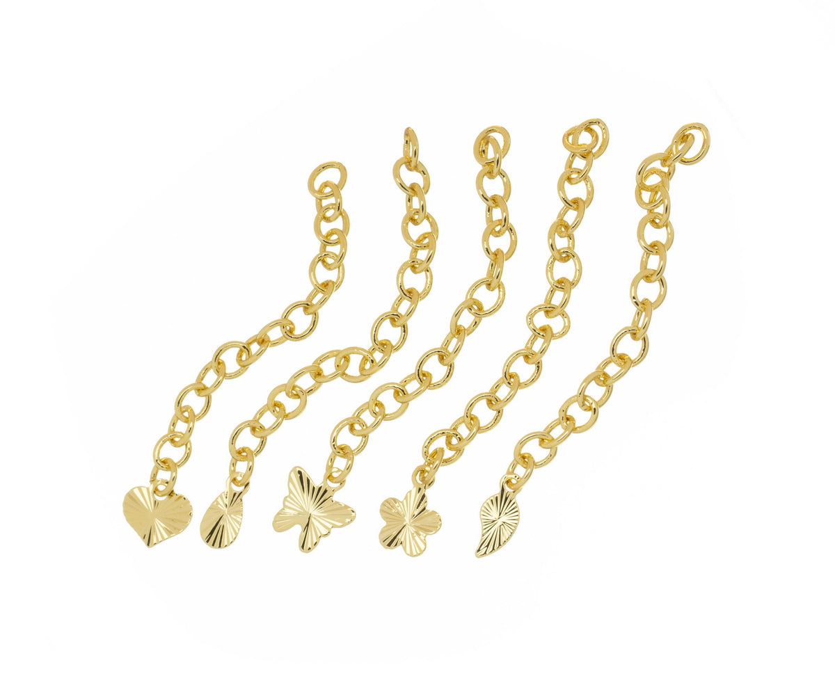 -2pcs Of Gold Or Silver 2" Extender Chain For Jewelry Making,Extension Link Chain.CNG,CNS,604,610,612,616,618