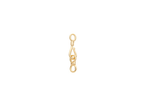 -18k Gold plated hook and eye clasp set, Gold S Hook Clasp, jewelry making supplies, CLG133