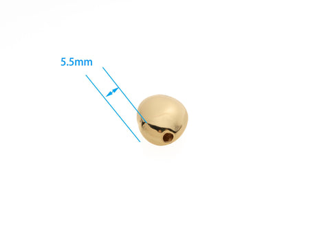Gold Irregular Flat Nugget Spacer bead, Real Gold plate, Extra thick plating to ensure quality, rich gold nugget, Bulk Price Avail, SPG036