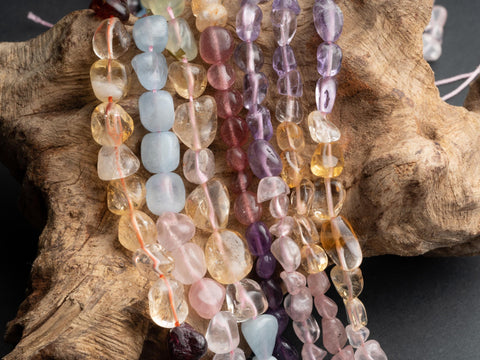 COLOR MIX Natural Gemstones, 7 assorted colors total combo choices, Spiritual Healing, Crystal beads, PN001-PN007