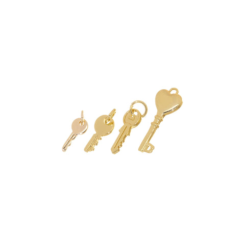 Dainty Gold Key Charm,Door Key Charm For Jewelry Making,Lock Key Charm For Necklace Or Bracelet,CPG1256-1557-2171-2190