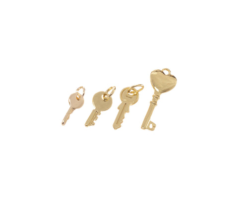 Dainty Gold Key Charm,Door Key Charm For Jewelry Making,Lock Key Charm For Necklace Or Bracelet,CPG1256-1557-2171-2190