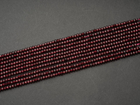 -AA Natural Red Garnet Gemstone Beads Micro Faceted 4mm Pumpkin Shape High Quality Laser Diamond Cut Gemstone 15.5" Strand, PU004