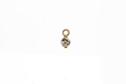 Chinese Porcelain Vase Inspired Charm or Pendant, Traditional vintage style Chinese white and blue porcelain good luck, CPG1570