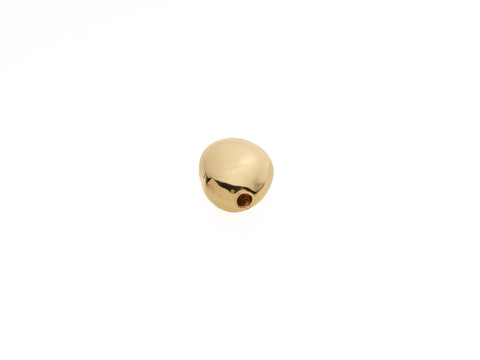 Gold Irregular Flat Nugget Spacer bead, Real Gold plate, Extra thick plating to ensure quality, rich gold nugget, Bulk Price Avail, SPG036