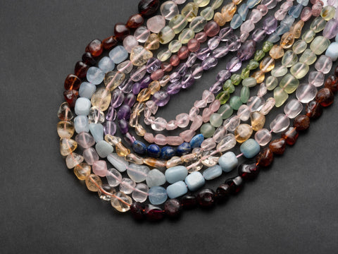 COLOR MIX Natural Gemstones, 7 assorted colors total combo choices, Spiritual Healing, Crystal beads, PN001-PN007
