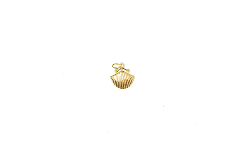 -18k Gold or Silver Clamshell Seashell, Tiny Dainty Minimalist Jewelry, Shells, Clam Shell, Perfect for Layering, CPG1217, CPS1217