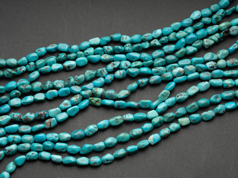 100% Genuine Natural Turquoise AA Irregular Nuggets, Beads or Spacers, Blue Green Turquoise Beads, PN008