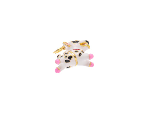 -18k Gold Dalmation Charm, Cute Dalmation, Crazy Cow, Cow Puppy, Dog Lovers, CPG2164