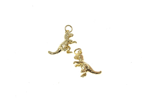 -18k Gold Dinosaur T-Rex Charm,Dino T-Rex Charm For Necklace Or Bracelet, T-Rex Charm, Charms for Boys DIY Jewelry Making Supply,CPG1394