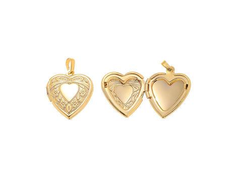 -18k Gold Locket Heart Charm Valentine's Day Gift, A Meaningful Gift For Someone Special, Heart Charm For a Friend, Heart Charm Gift, CPG2132