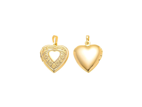 -18k Gold Locket Heart Charm Valentine's Day Gift, A Meaningful Gift For Someone Special, Heart Charm For a Friend, Heart Charm Gift, CPG2132