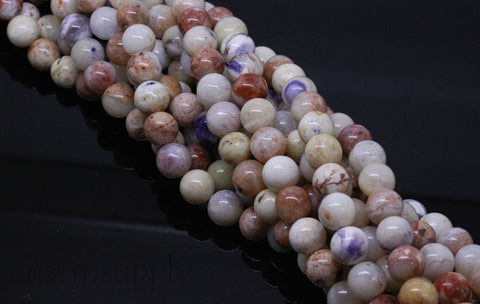 Beautiful AA Natural Purple Opal Round Beads, 6mm, 8mm, 10mm, Purple Opal Beads, Brazilian, 15.5 inches, Full Strand, Wholesale, PO-004-006