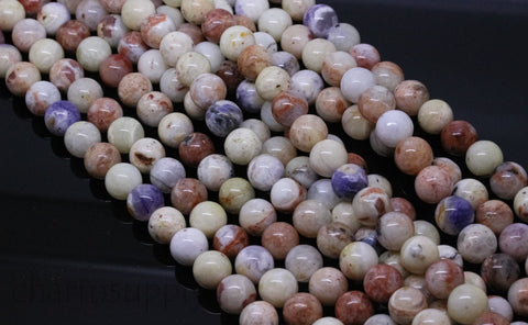 Beautiful AA Natural Purple Opal Round Beads, 6mm, 8mm, 10mm, Purple Opal Beads, Brazilian, 15.5 inches, Full Strand, Wholesale, PO-004-006