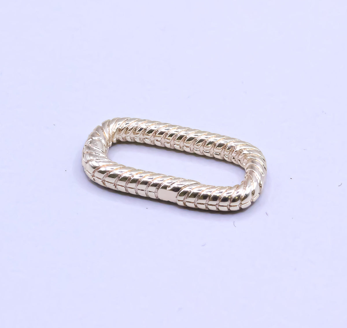 Carabiner Clasp Twisted Spring Gate Oval Clasp, Braided Rope Design Carabiner Enhancer Clasp, PBC-83