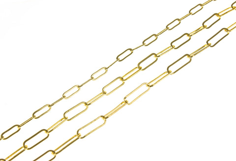 Paperclip Gold Chain, Minimalist Jewelry Making Chain,Versatile gold Chain,CHG002