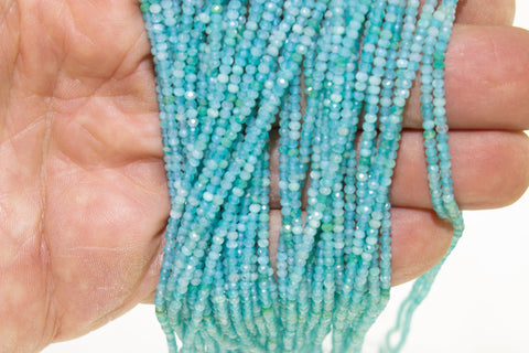 Amazonite beads 2mm, Natural Rondelle Beads For Jewelry Makings, 2mm Amazonite Gemstone Beads,Y-200