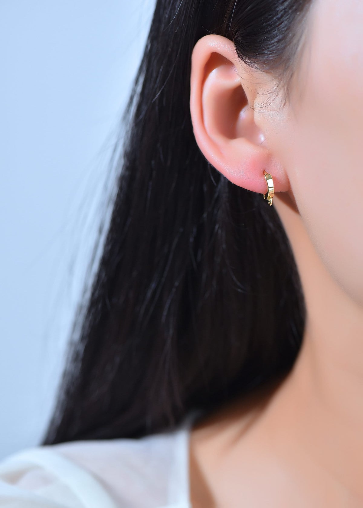 Gold Hoop Earring For DIY Jewelry,Hoop Latch Back Earring,EAC-108