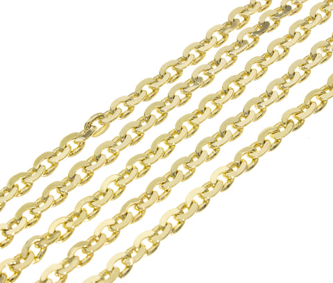 14k Gold Box Chain, Gold Cable Belcher Chain,Oval Cable Chain, ,CHG017,CHG018,CHG019