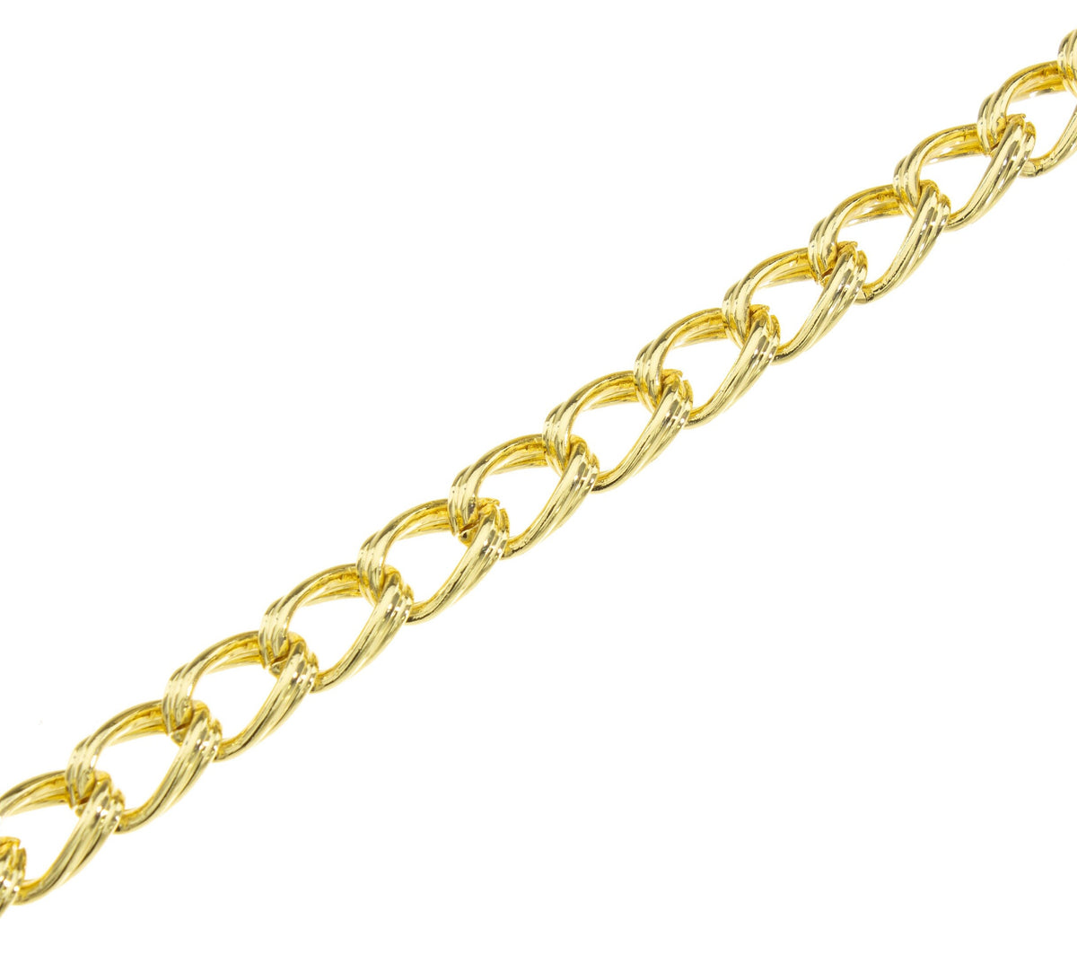 Gold Curb Chain, Curb Chain For Necklace And Bracelet,Curb Chain For Purse Strap,CHG020