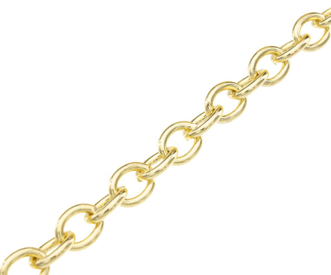 Large Rolo Chain Gold, Rolo Chain For Necklace And Bracelet,Rolo Chain For Purse Strap,CHG021