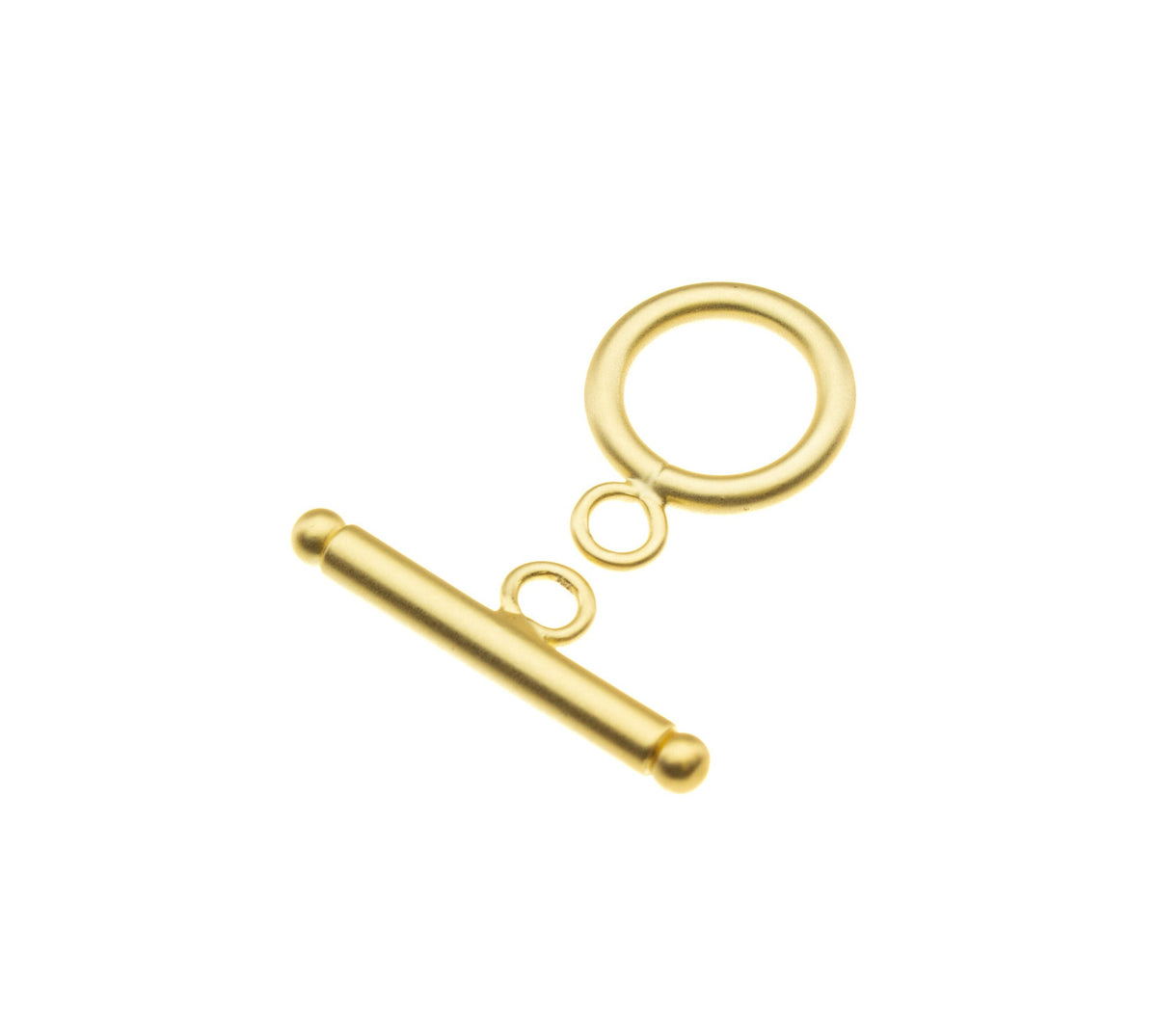 Matte Finish Toggle Clasp,Gold Circle Toggle Clasp,Round Toggle Clasp For Jewelry,CLG002