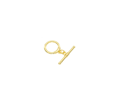 Gold Toggle Clasp Set,Gold Circle Toggle Clasp ,Round Toggle Clasp For DIY Jewelry Making ,CLG008