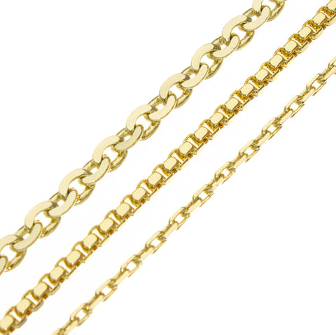 14k Gold Box Chain, Gold Cable Belcher Chain,Oval Cable Chain, ,CHG017,CHG018,CHG019