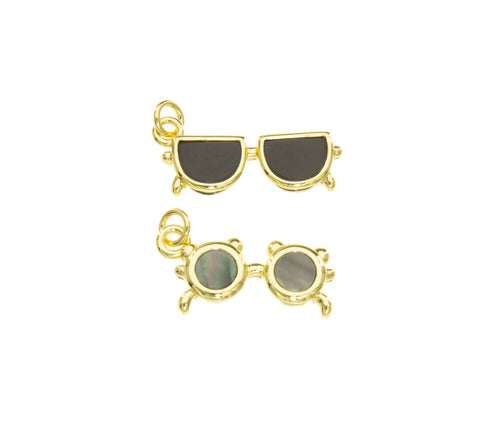 Sunglass Charm For Necklace,Gold Sunglass Pendant For Bracelet,Trending Sunglasses,Minimalist Sunglasses,CPG030,CPS031