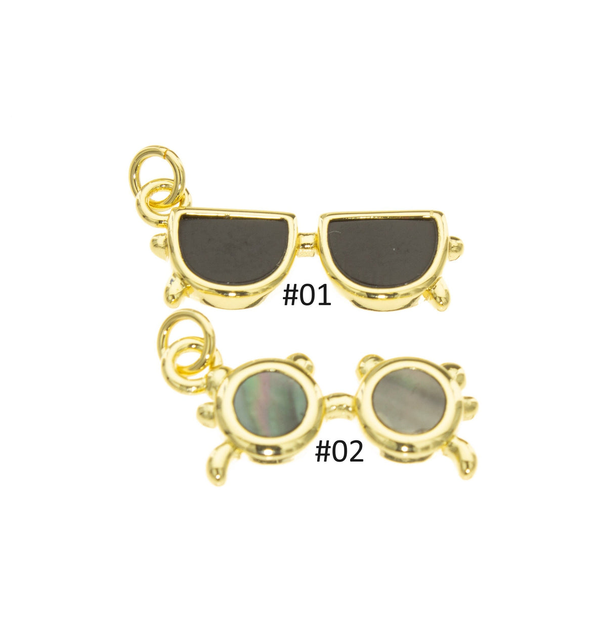Sunglass Charm For Necklace,Gold Sunglass Pendant For Bracelet,Trending Sunglasses,Minimalist Sunglasses,CPG030,CPS031